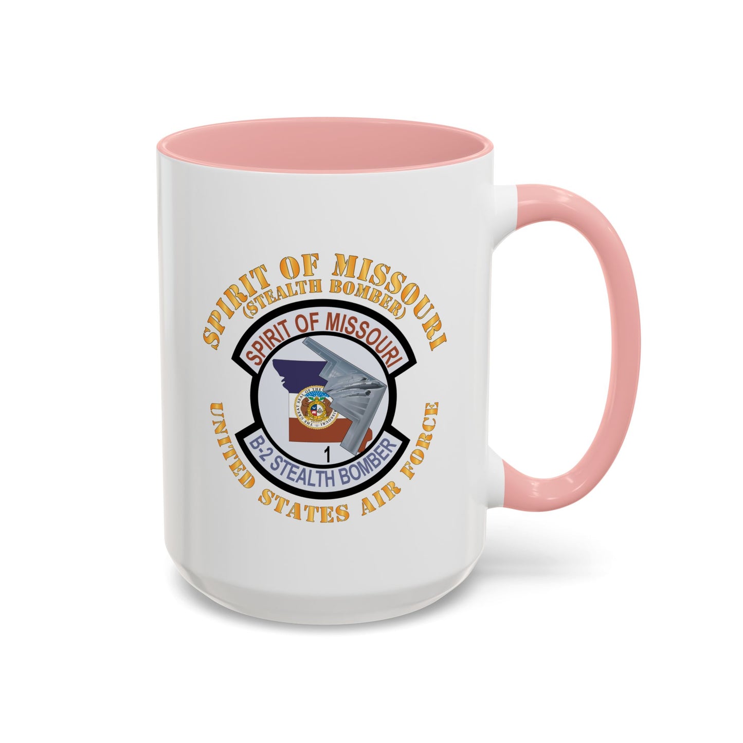 Accent Coffee Mug (11oz & 15oz) - USAF - B2 - Spirit of Missouri Stealth Bomber X 300