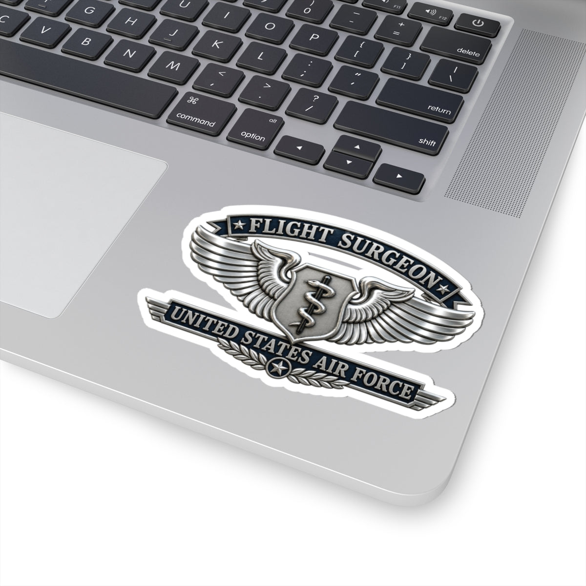 Kiss-Cut Stickers - USAF - Flight Surgeon Badge - United States Air Force - 3D - Enhanced