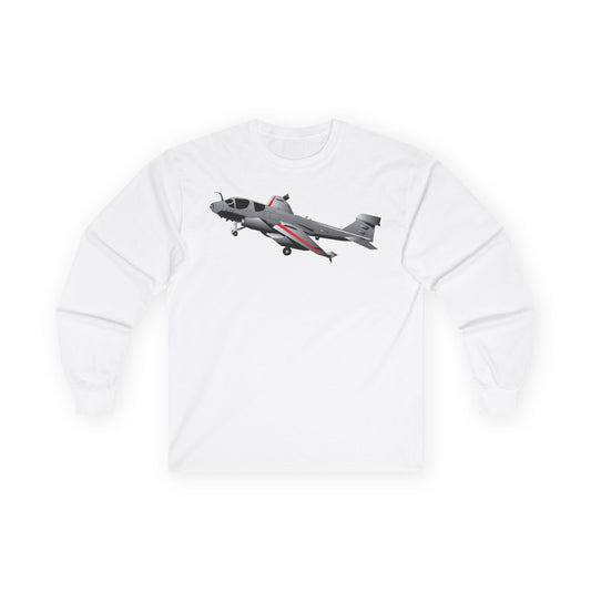 Unisex Ultra Cotton Long Sleeve Tee - Aircraft - Navy - A-6A Intruder X 300