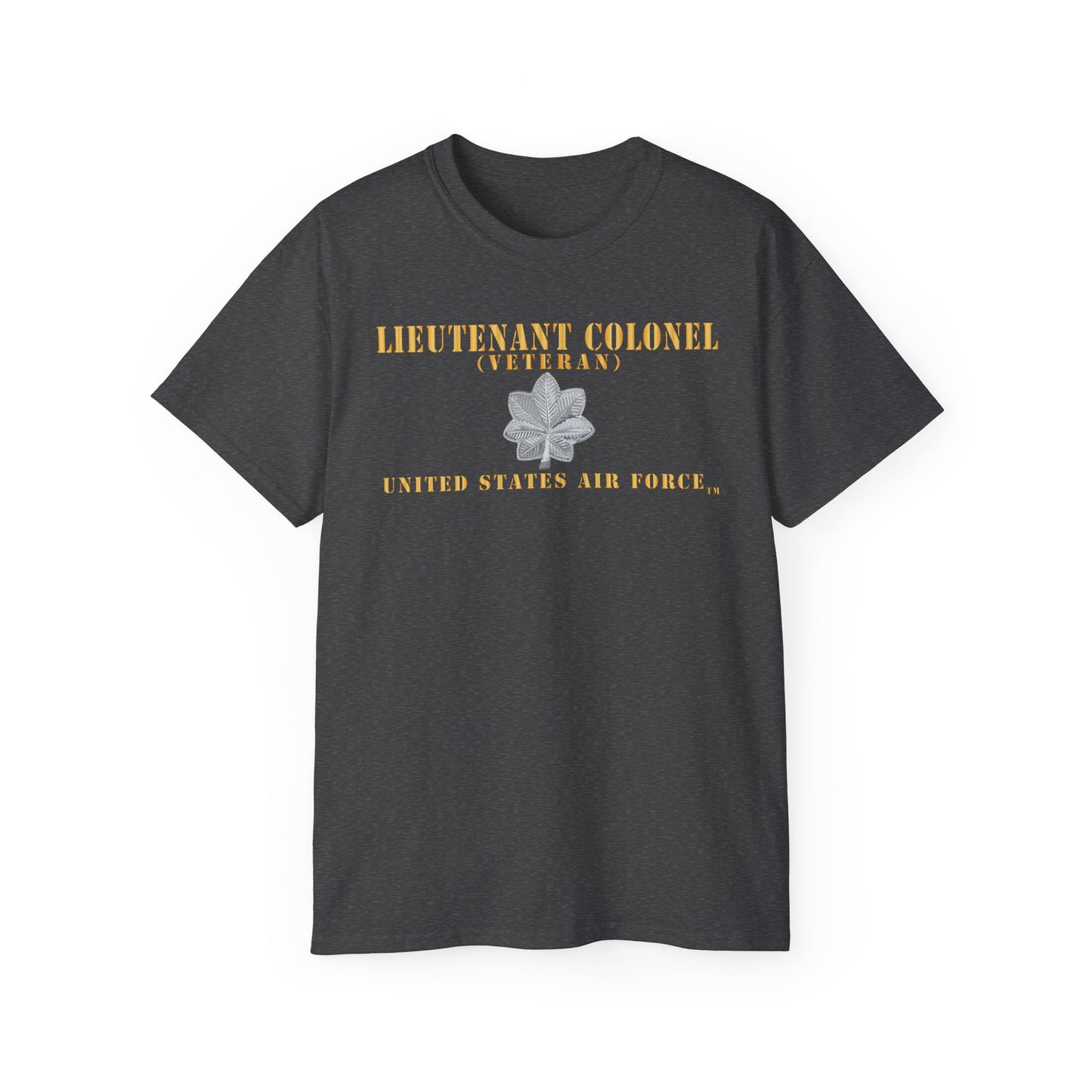 Unisex Ultra Cotton Tee - USAF - Lieutenant Colonel - LTC - Veteran - Flat - TM X 300