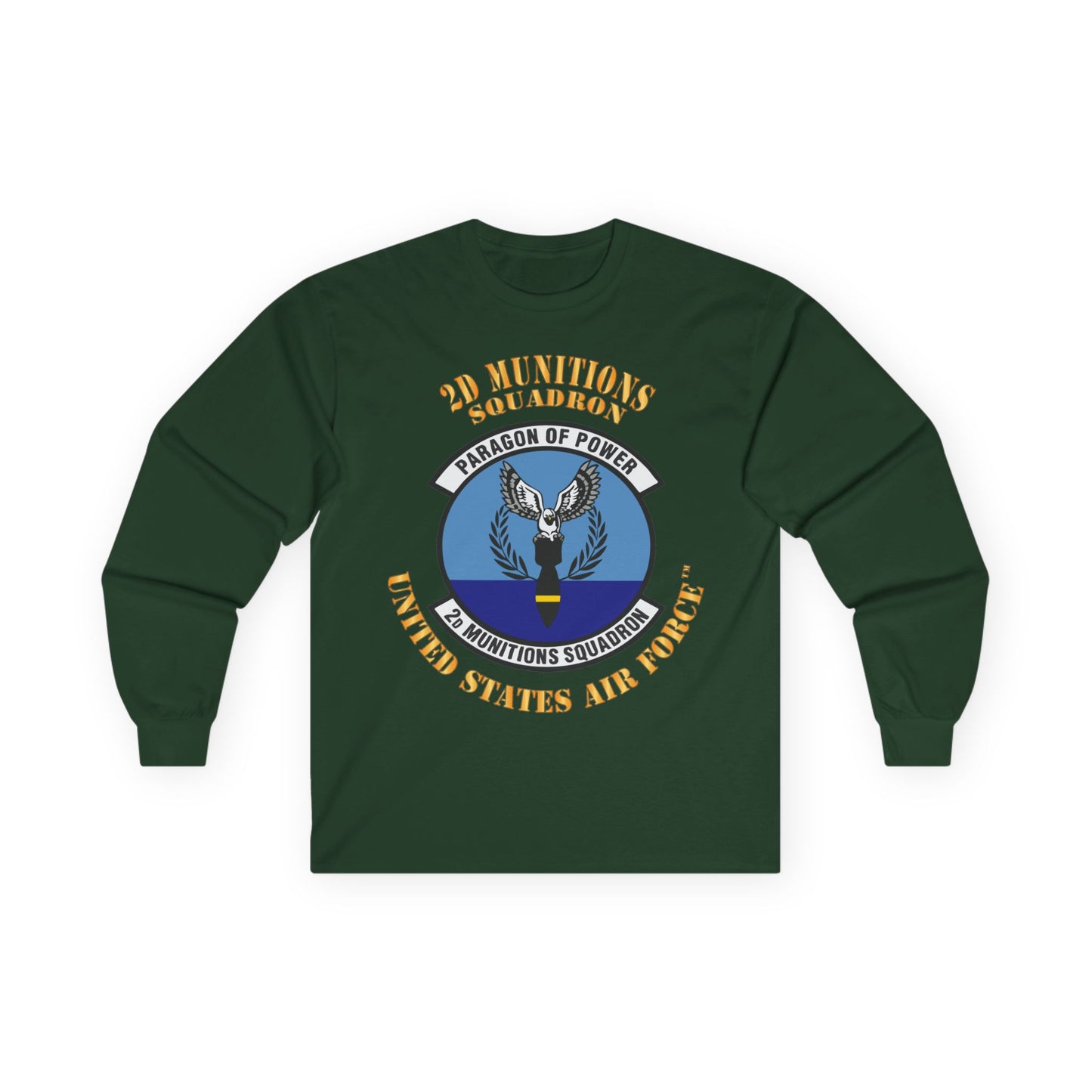 Unisex Ultra Cotton Long Sleeve Tee - USAF - 2nd Munitions Squadron