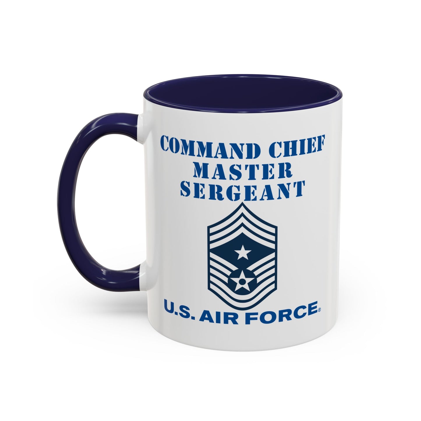 Accent Coffee Mug (11oz & 15oz) - USAF - Command Chief Master Sergeant (E9c) - 2020 - US Air Force w Text X 300