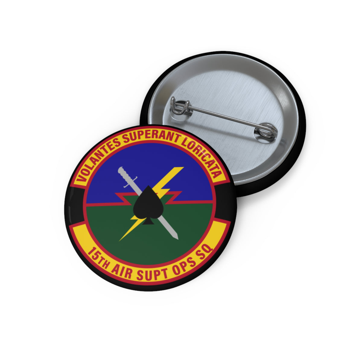 Custom Pin Button - USAF - 15th Air Support Operations Squadron wo txt