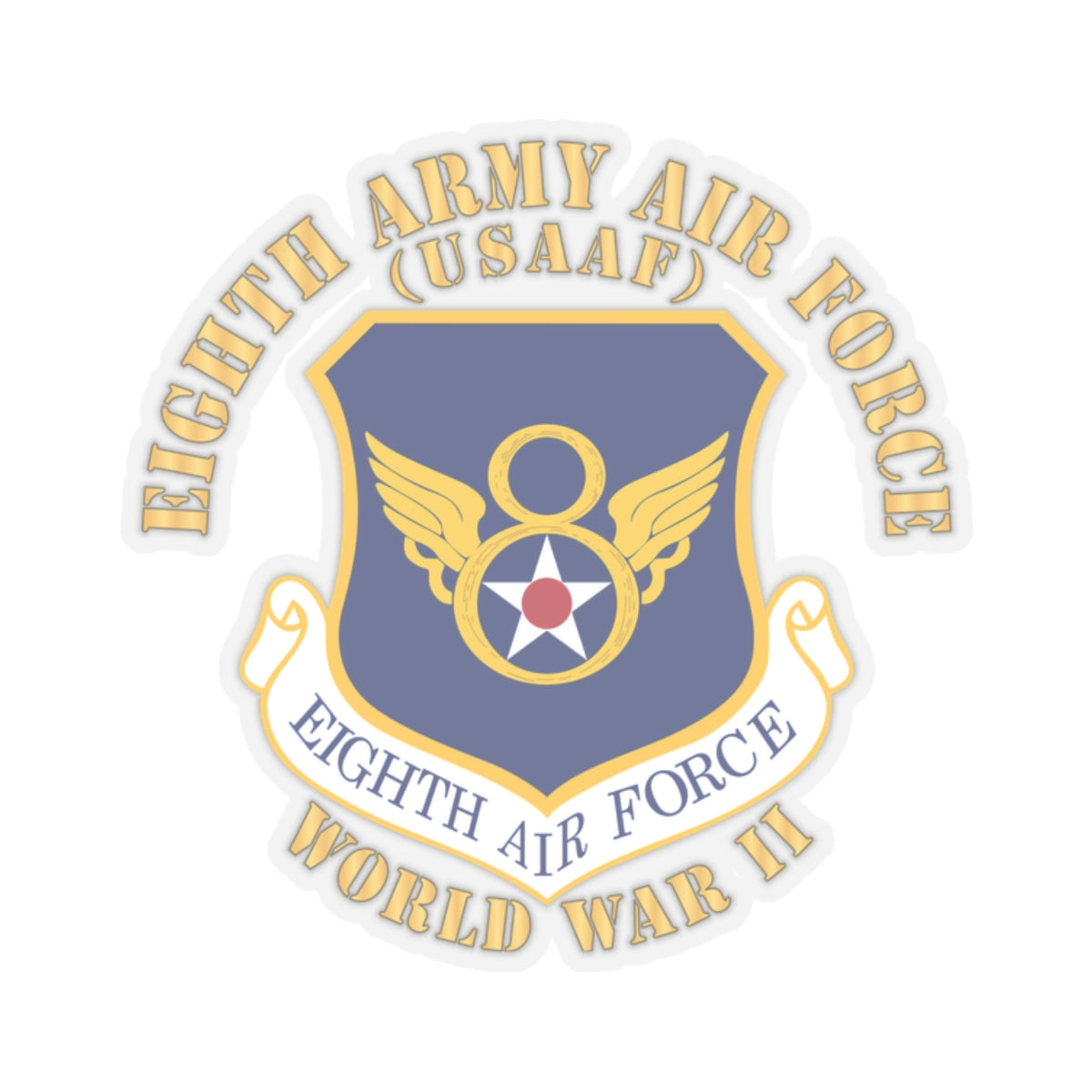 Kiss-Cut Stickers - USAF - 8th Air Force - WWII X 300