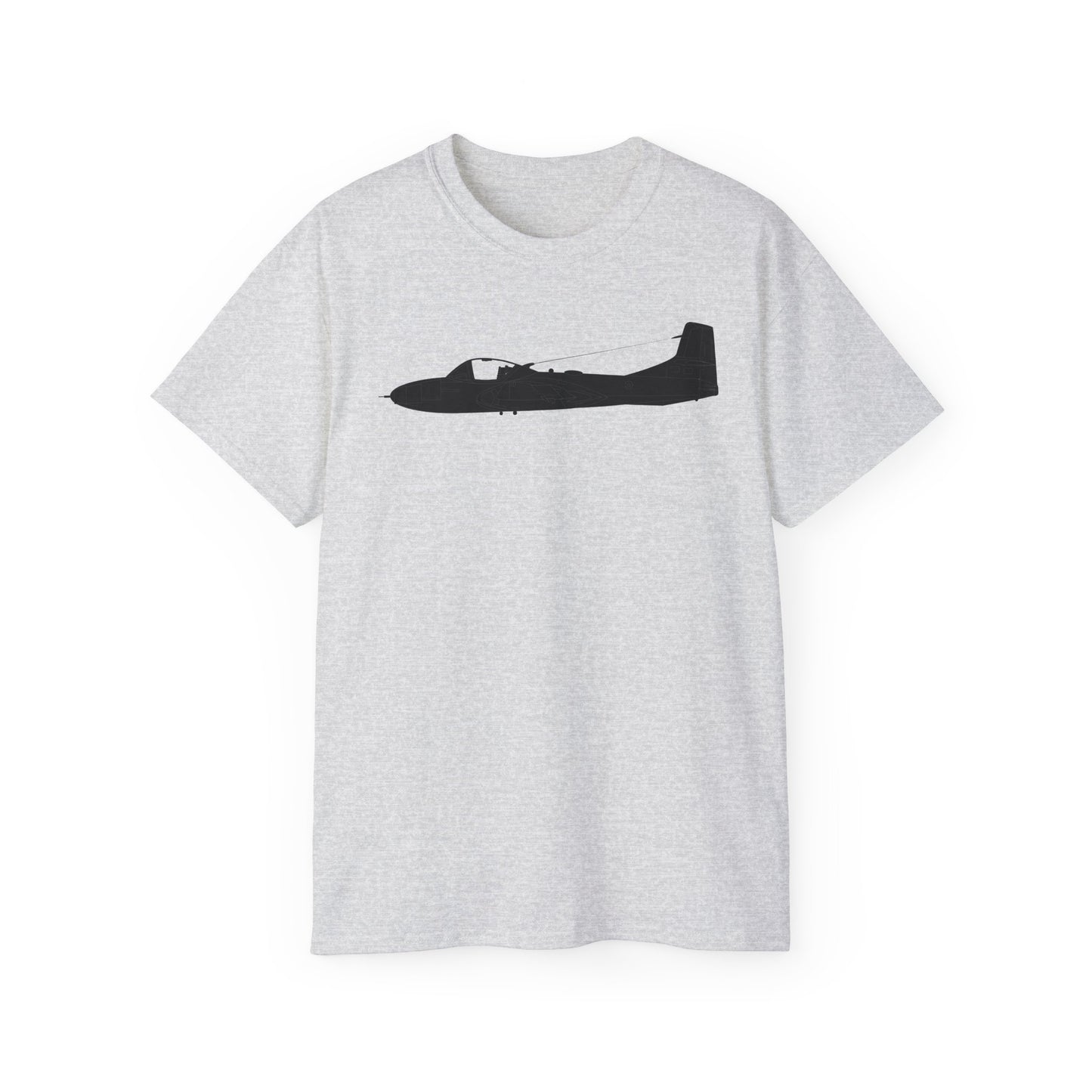 Unisex Ultra Cotton Tee - Aircraft - T-37-Trainer - Top - Black - Metal X 300
