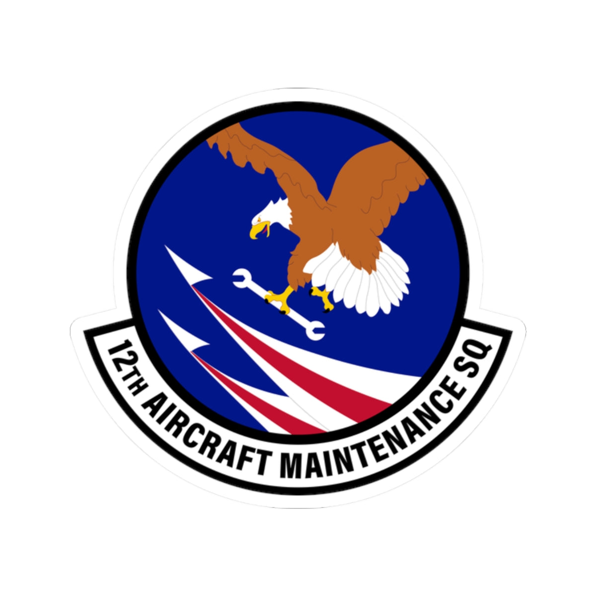 Kiss-Cut Stickers - USAF - 12th Aircraft Maintenance Squadron wo txt