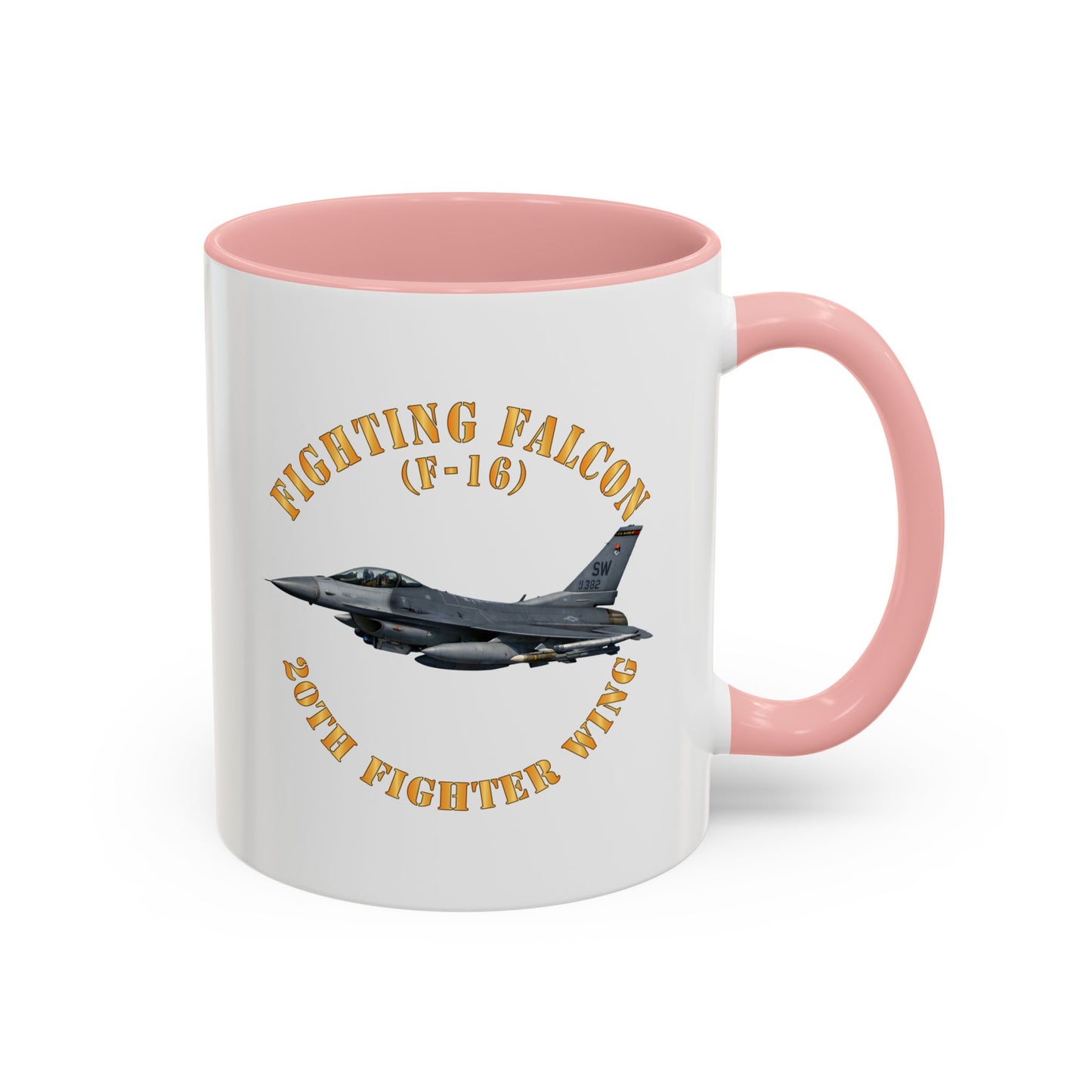 Accent Coffee Mug (11oz & 15oz) - USAF - F-16 Fighting Falcon - 20th Fighter Wing X 300