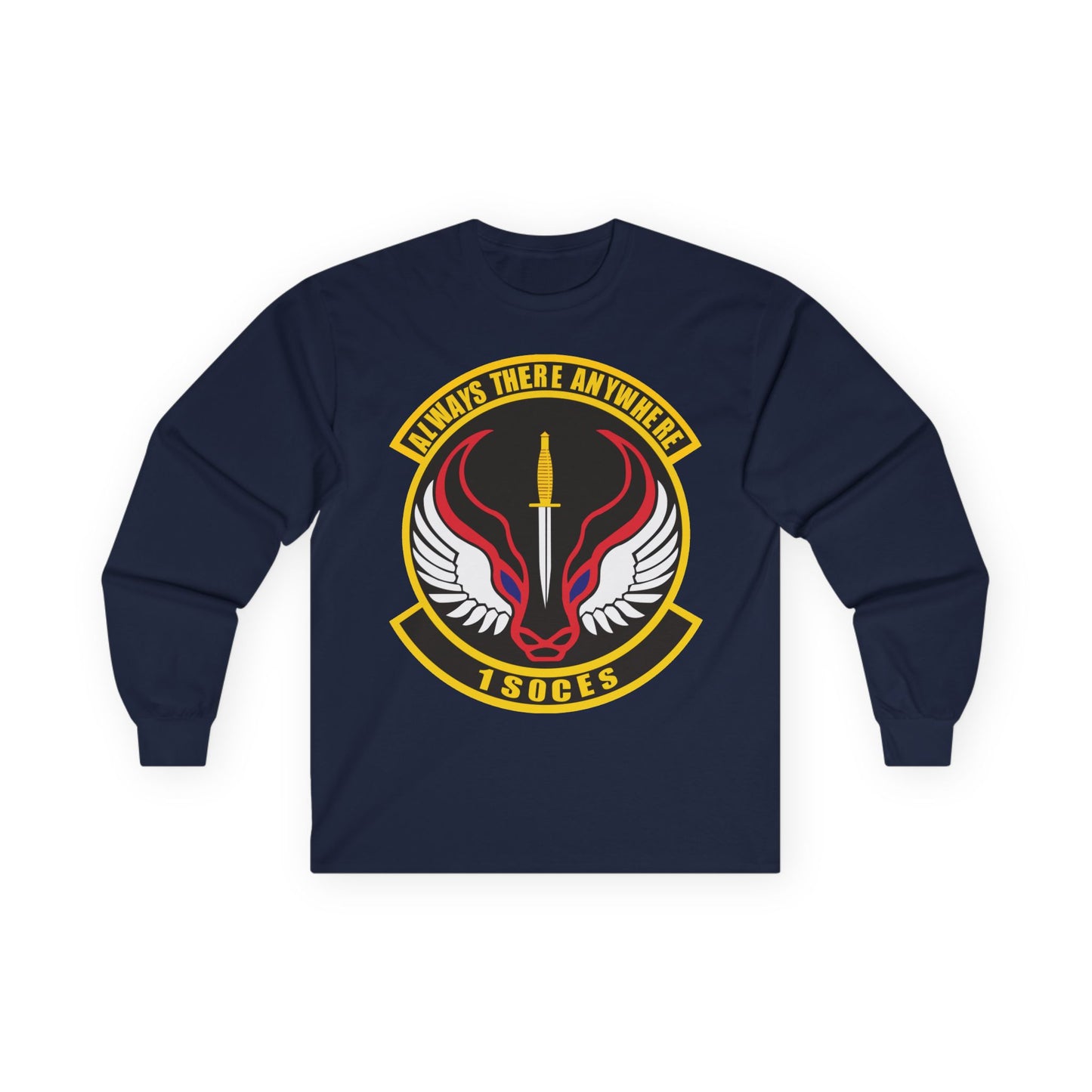 Unisex Ultra Cotton Long Sleeve Tee - USAF - 1st Special Operations Civil Engineer Sq wo txt