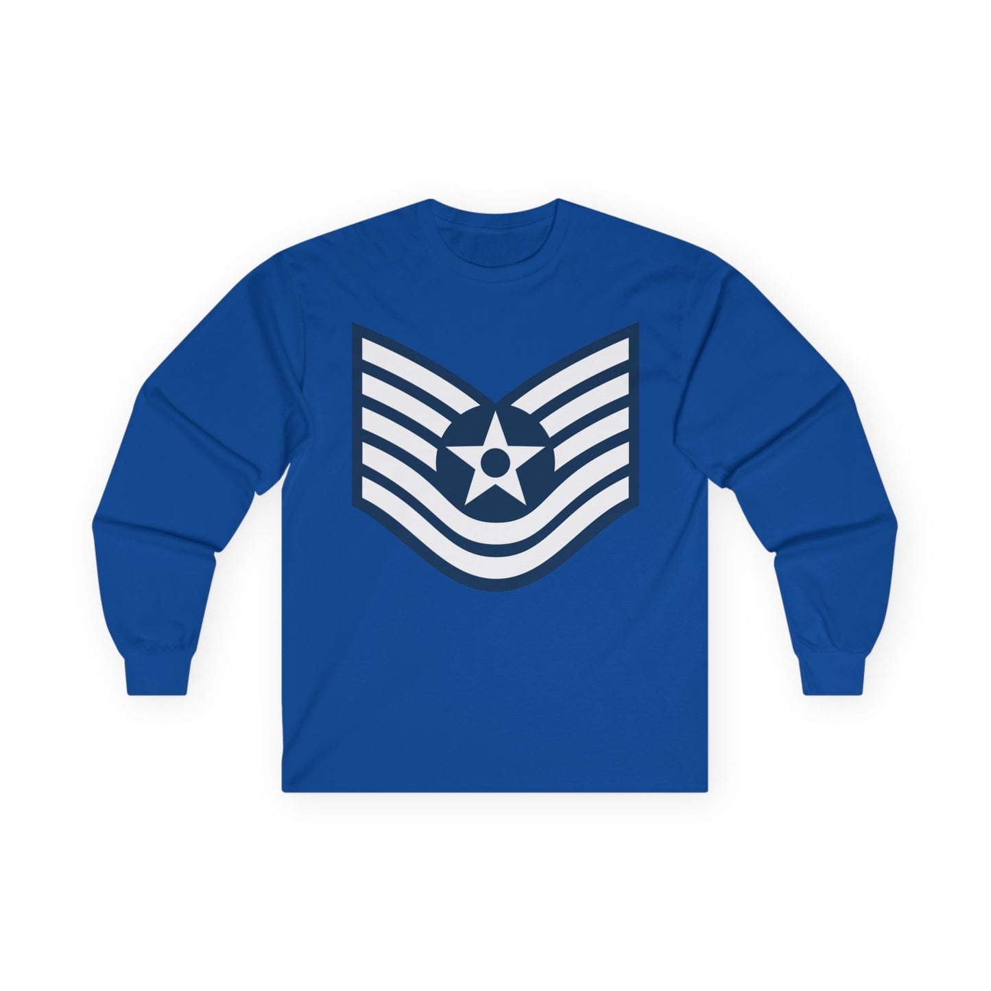 Unisex Ultra Cotton Long Sleeve Tee - USAF - Technical Sergeant (E6) - 2020