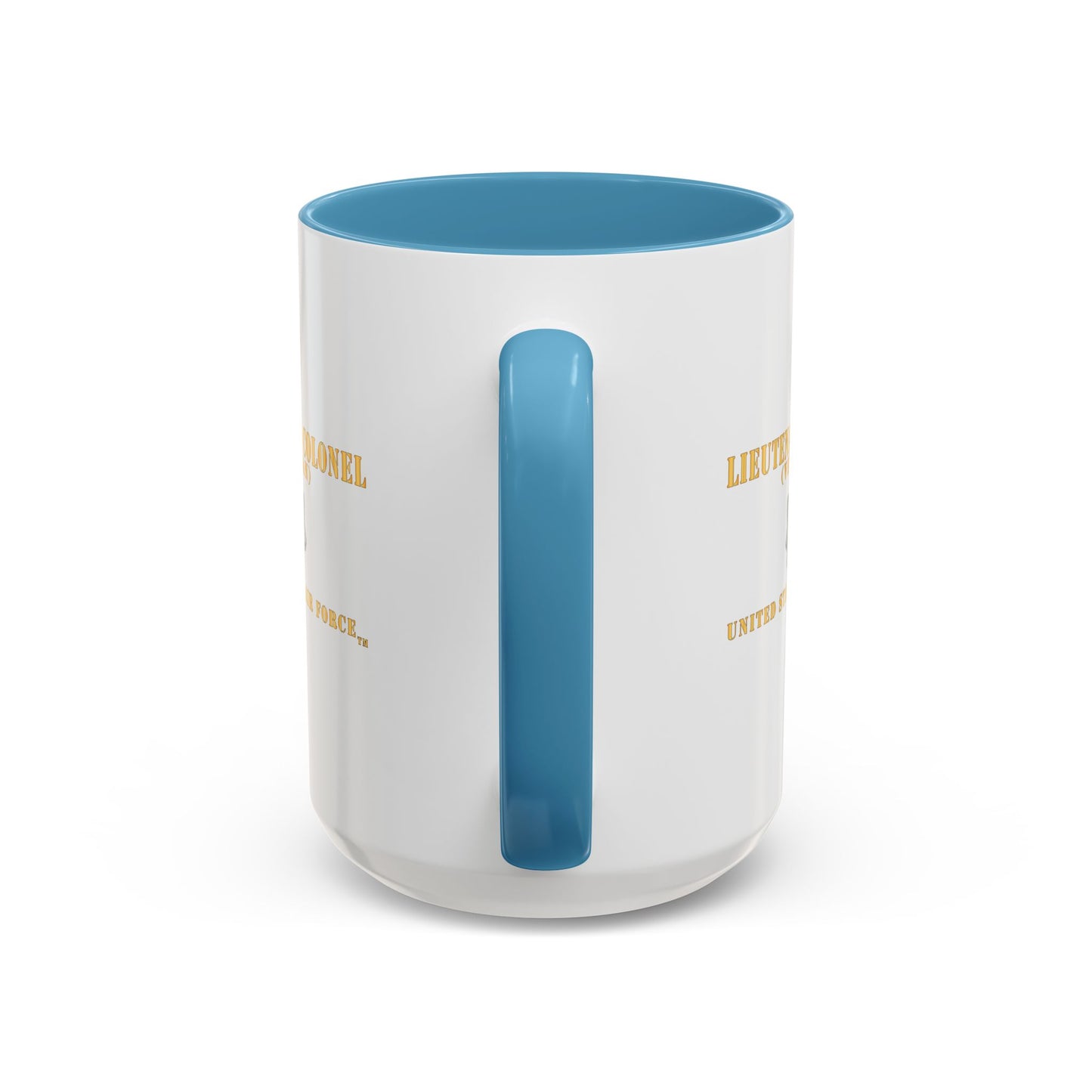 Accent Coffee Mug (11oz & 15oz) - USAF - Lieutenant Colonel - LTC - Veteran - Flat - TM X 300