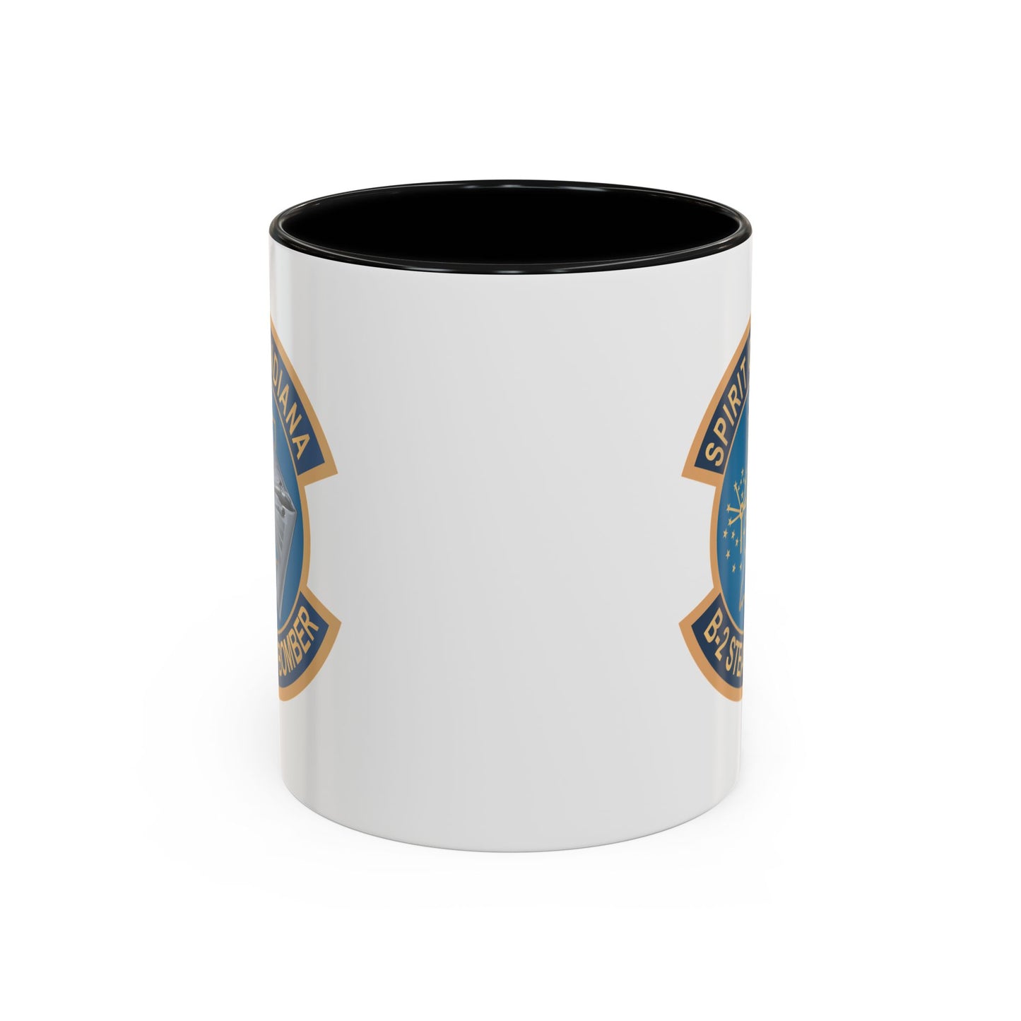 Accent Coffee Mug (11oz & 15oz) - USAF - B2 - Spirit of Indiana - Stealth Bomber wo txt X 300