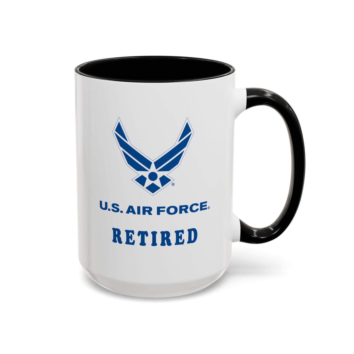 Accent Coffee Mug (11oz & 15oz) - USAF - Air Force - Retired X 300