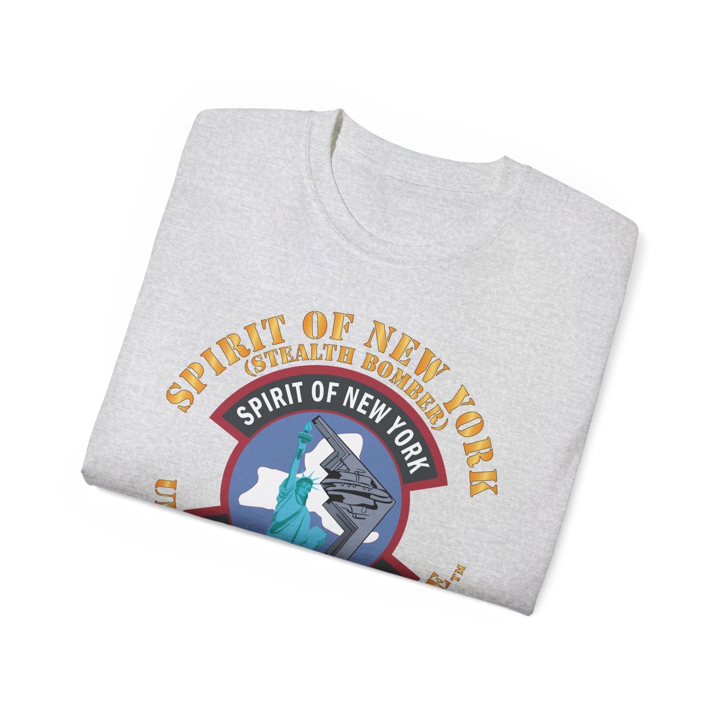 Unisex Ultra Cotton Tee - USAF - B2 - Spirit of New York - Stealth Bomber X 300