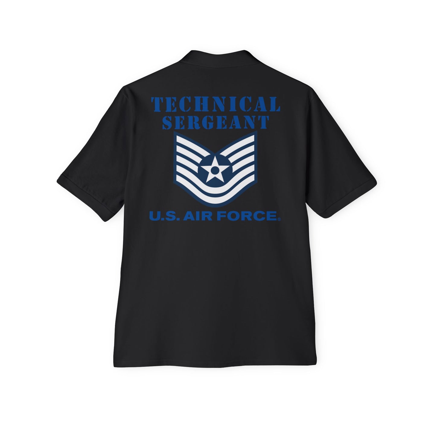 Men's Piqué Polo - USAF - Technical Sergeant (E6) - 2020 - US Air Force w Text X 300