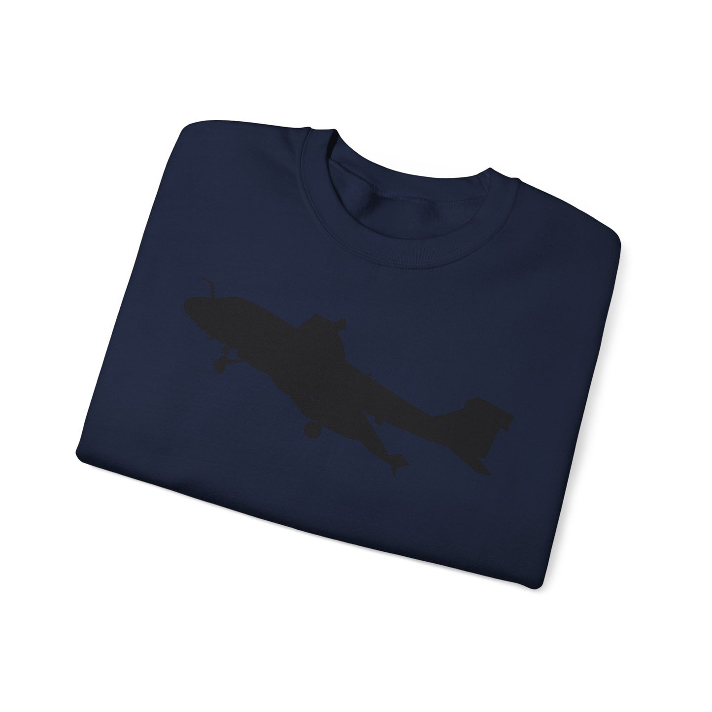Crewneck Sweatshirt - Aircraft - Navy - A-6A Intruder - Silhouette X 300