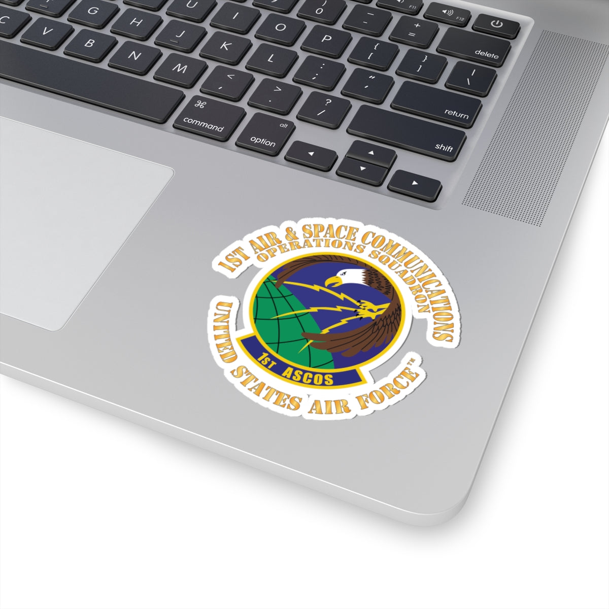 Kiss-Cut Stickers - USAF - 1st Air & Space Communications Operations Sq X 300
