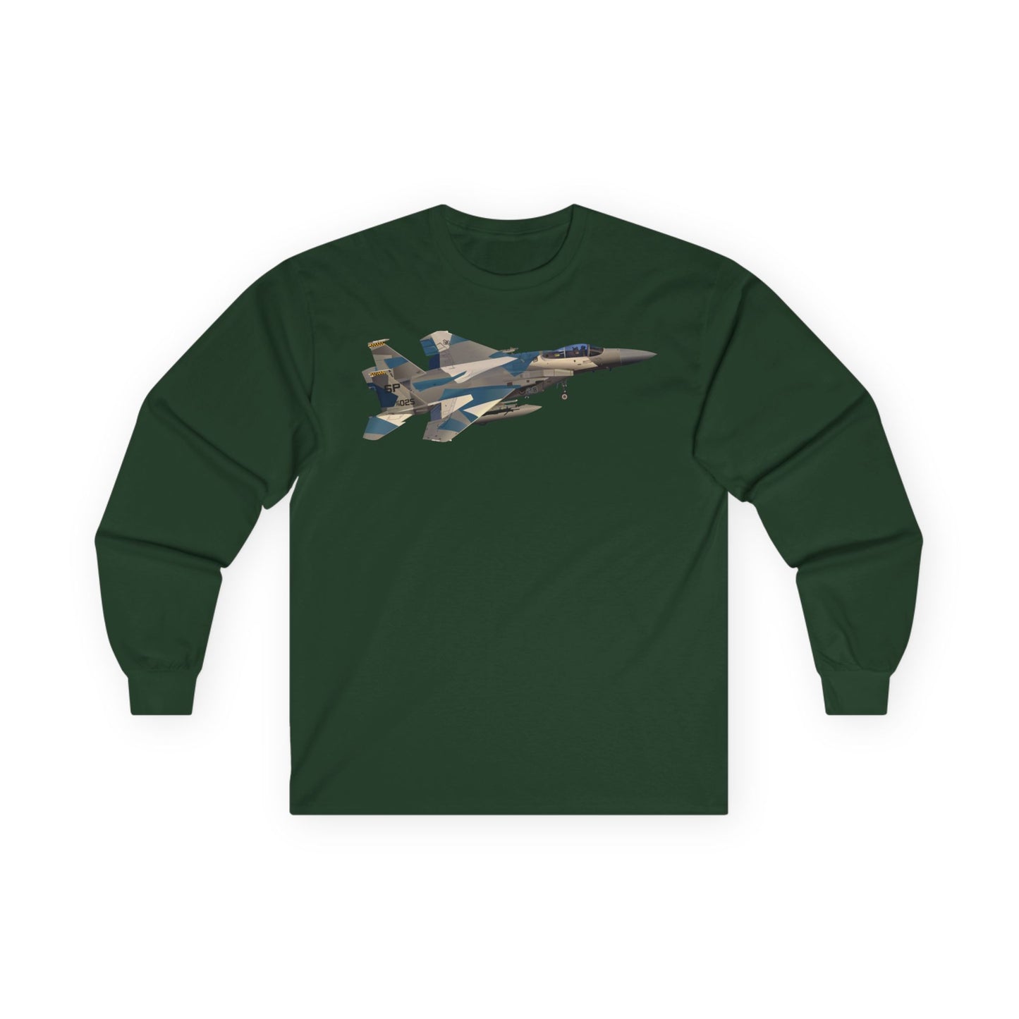 Unisex Ultra Cotton Long Sleeve Tee - USAF - F15 Eagle wo txt