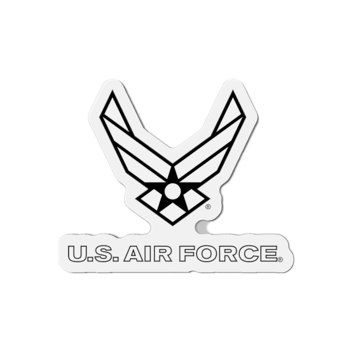 Die-Cut Magnet - USAF Logo, TM Txt - U S Air Force - LA
