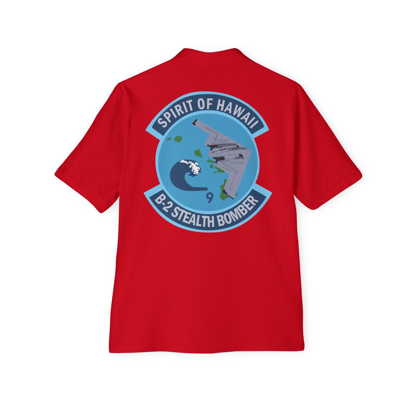 Men's Piqué Polo - USAF - B2 - Spirit of Hawaii - Stealth Bomber wo txt X 300