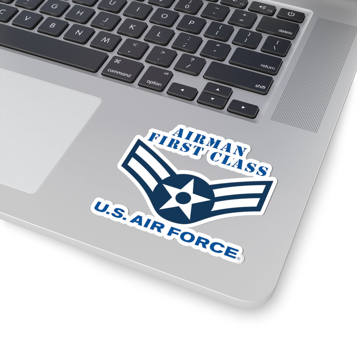 Kiss-Cut Stickers - USAF - Airman - First Class (E3) - 2020 - US Air Force w Text X 300