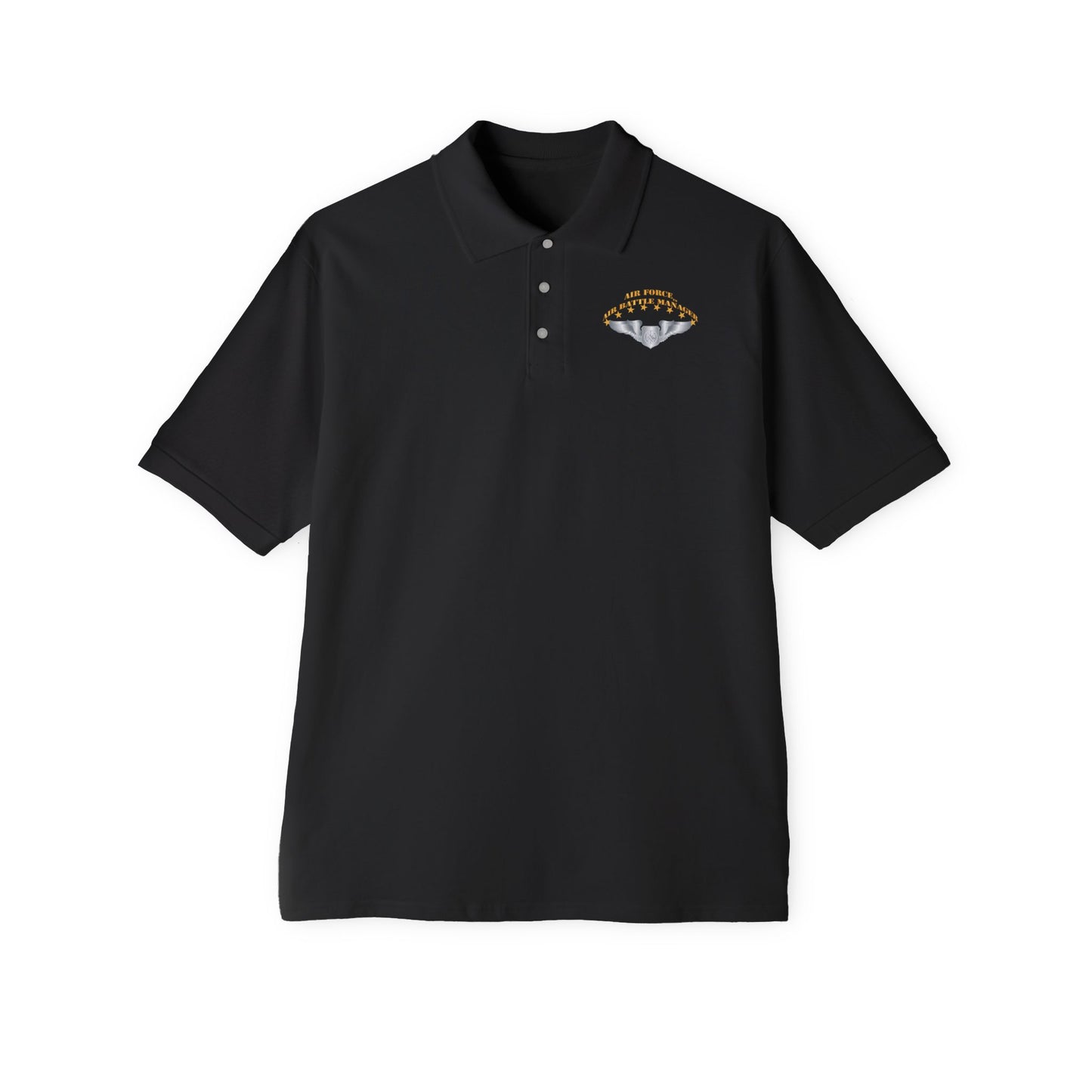Men's Piqué Polo - USAF - Air Battle Manager - Basic Wings X 300