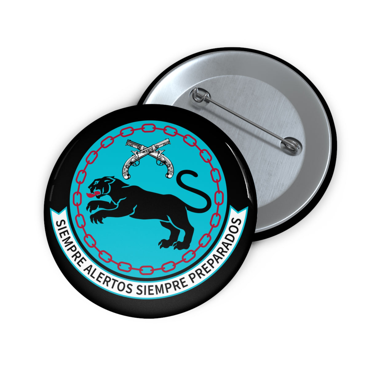 Custom Pin Button - USAF - 4th Security Forces Squadron wo txt