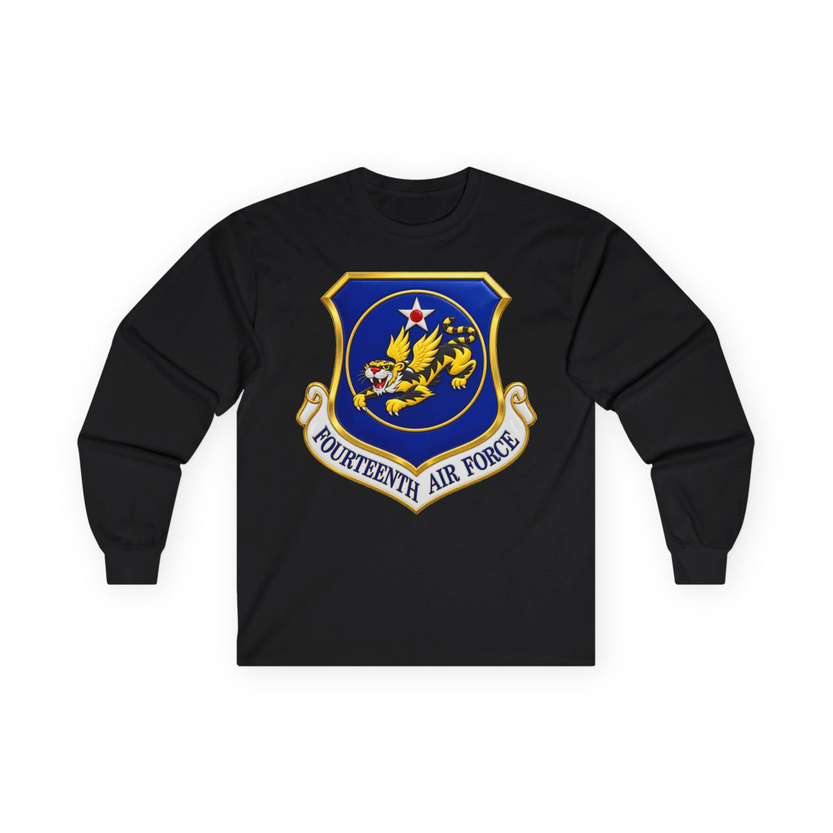 Unisex Ultra Cotton Long Sleeve Tee - USAF - 14th Air Force - Flying Tigers wo txt - 3D - Enhanced