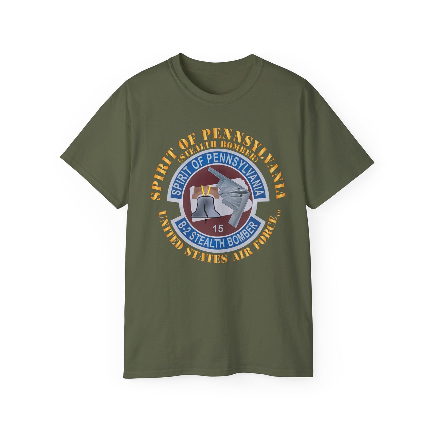 Unisex Ultra Cotton Tee - USAF - B2 - Spirit of Pennsylvania Stealth Bomber X 300