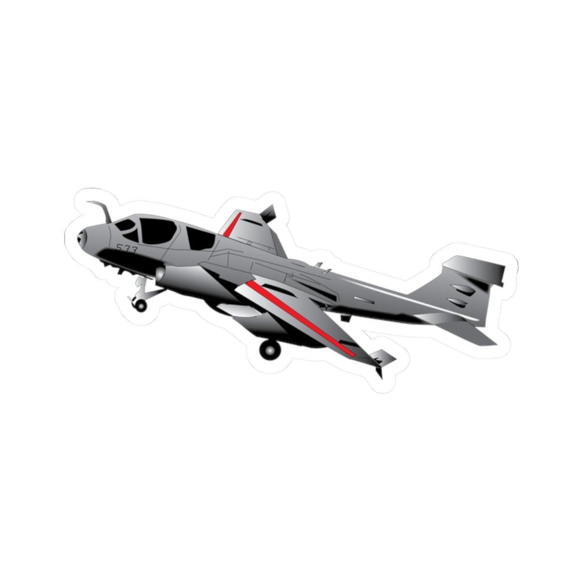 Kiss-Cut Stickers - Aircraft - Navy - A-6A Intruder X 300