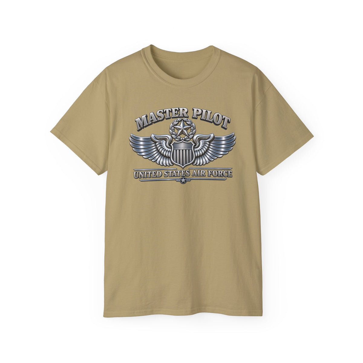 Unisex Ultra Cotton Tee - USAF - Master Pilot Badge - United States Air Force - 3D - Enhanced
