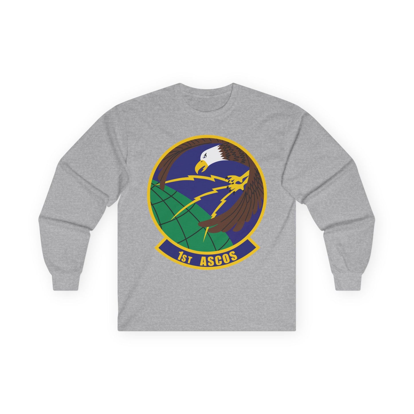Unisex Ultra Cotton Long Sleeve Tee - USAF - 1st Air & Space Communications Operations Sq wo txt X 300