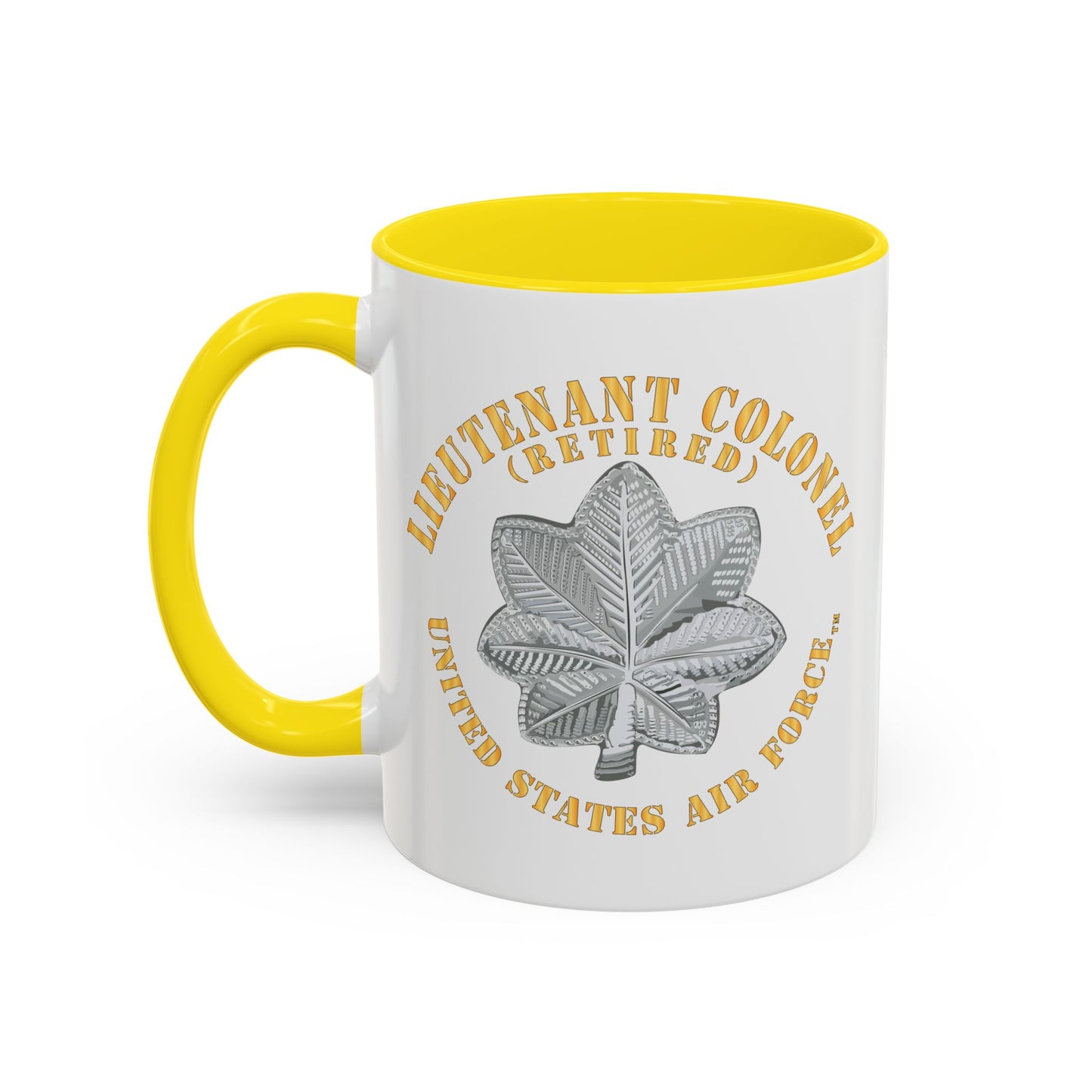 Accent Coffee Mug (11oz & 15oz) - USAF - Lieutenant Colonel - LTC - Retired - TM X 300