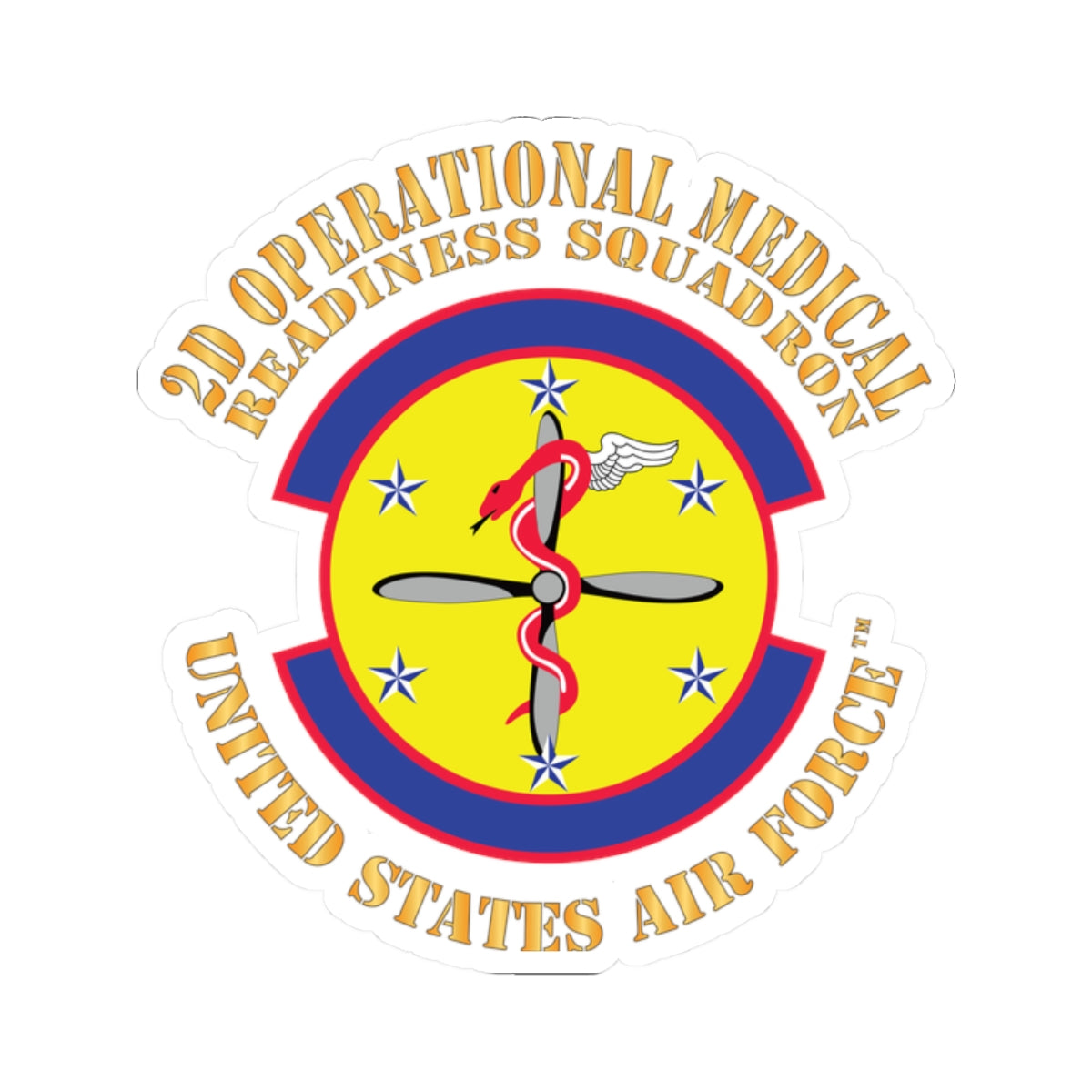 Kiss-Cut Stickers - USAF - 2d Operational Medical Readiness Sq