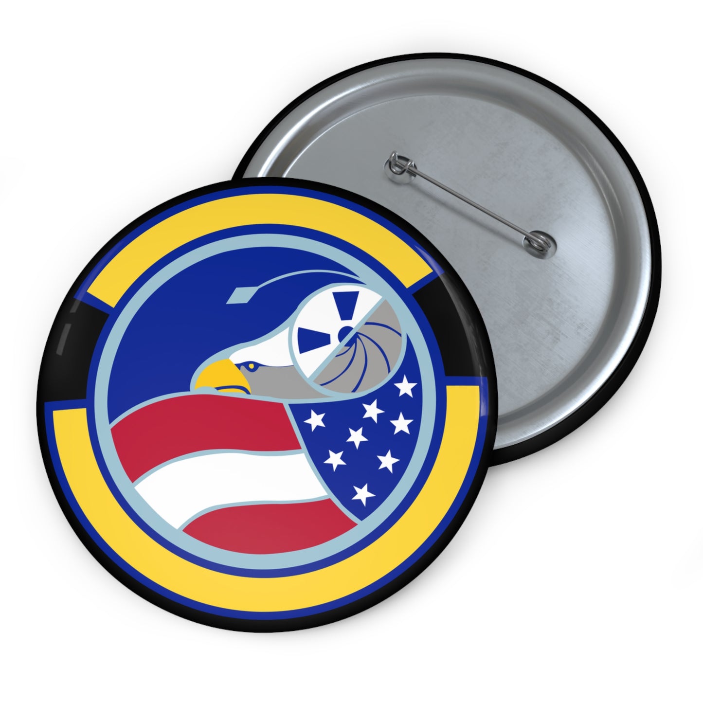 Custom Pin Button - USAF - 1st Combat Camera Squadron (AFPAA) wo txt