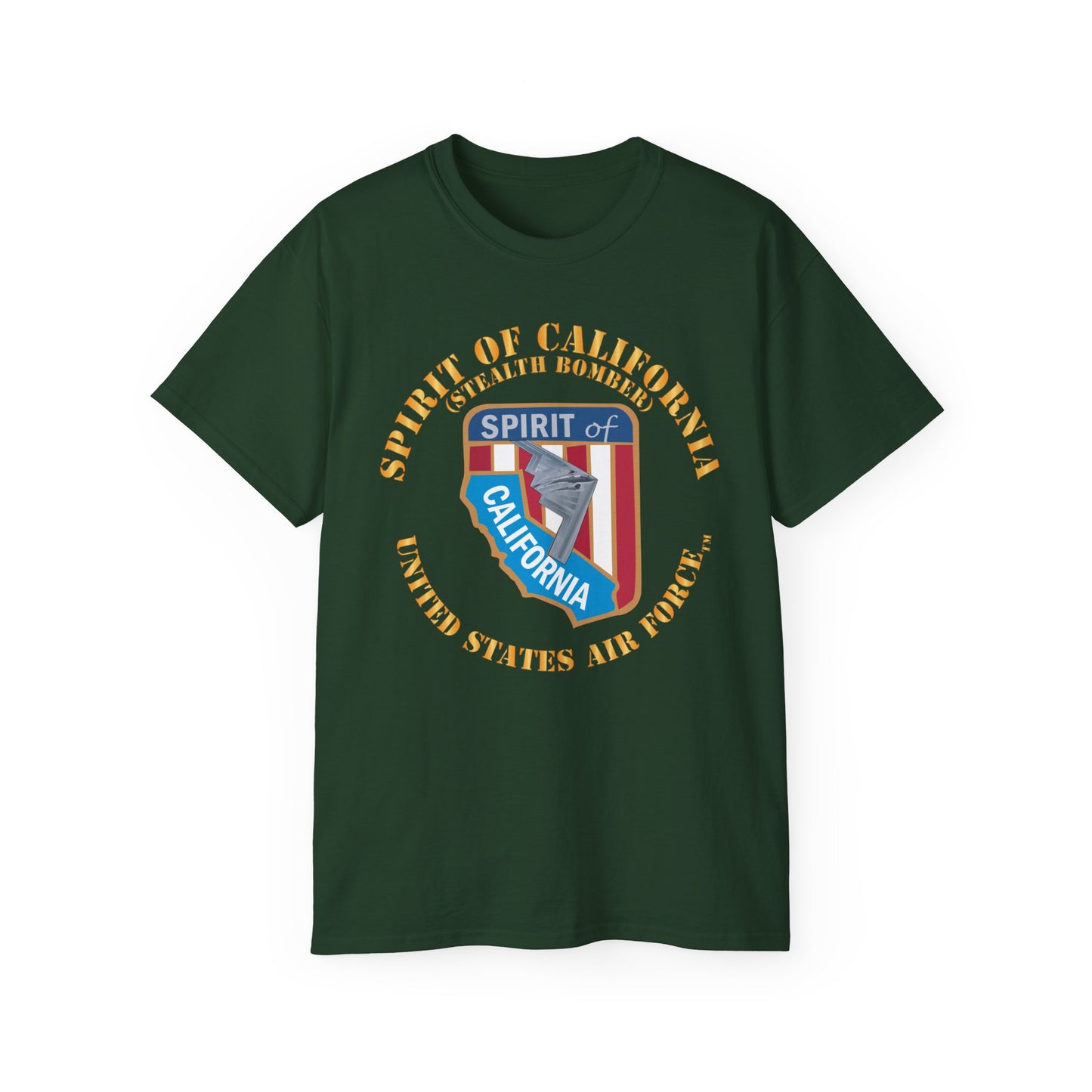 Unisex Ultra Cotton Tee - USAF - B2 - Spirit of California - Stealth Bomber X 300