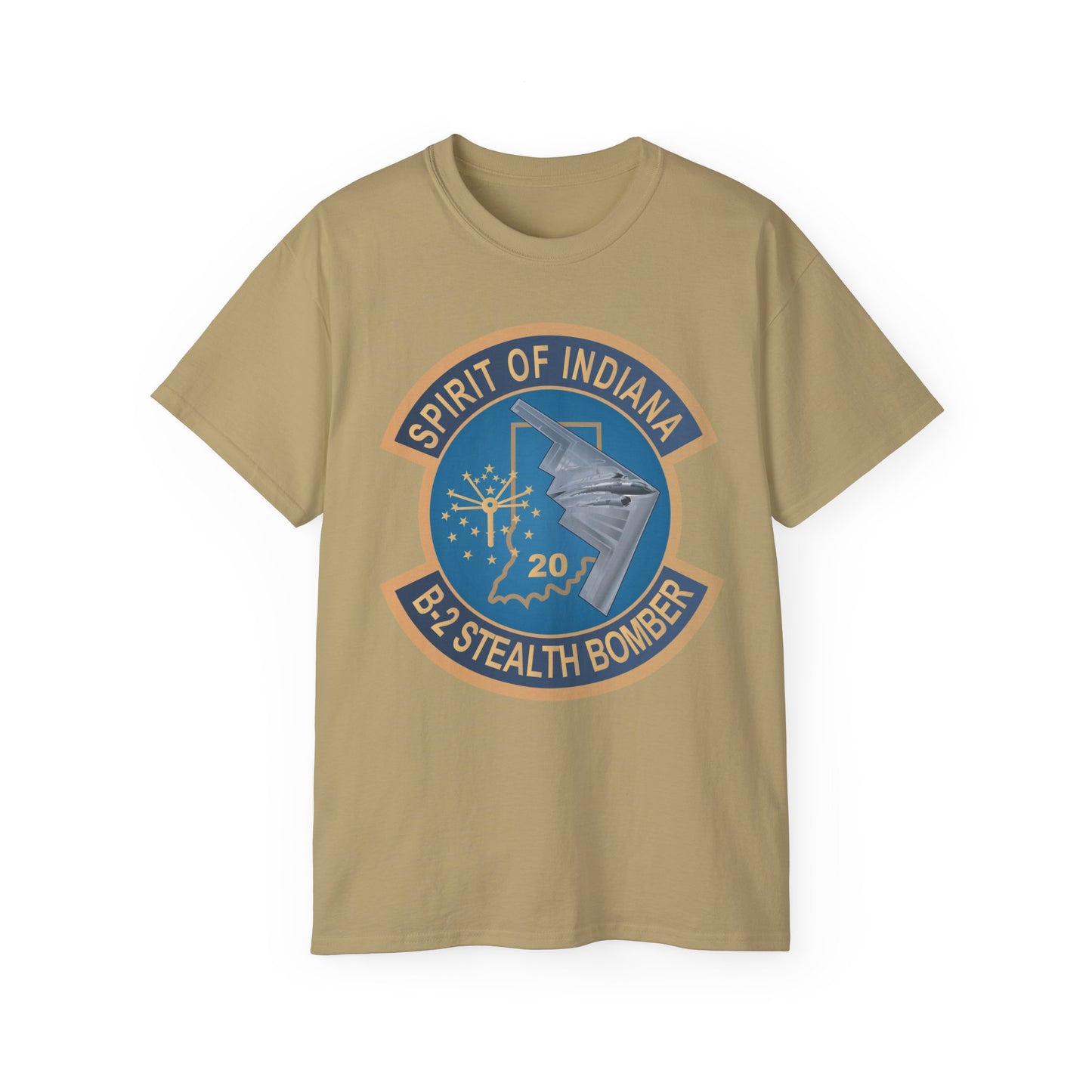 Unisex Ultra Cotton Tee - USAF - B2 - Spirit of Indiana - Stealth Bomber wo txt X 300