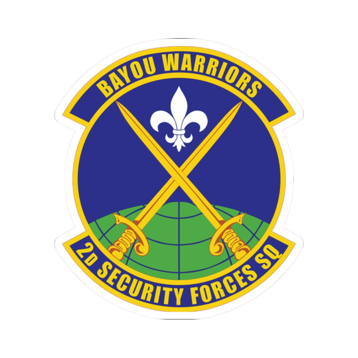 Kiss-Cut Stickers - USAF - 2nd Security Forces Squadron wo txt