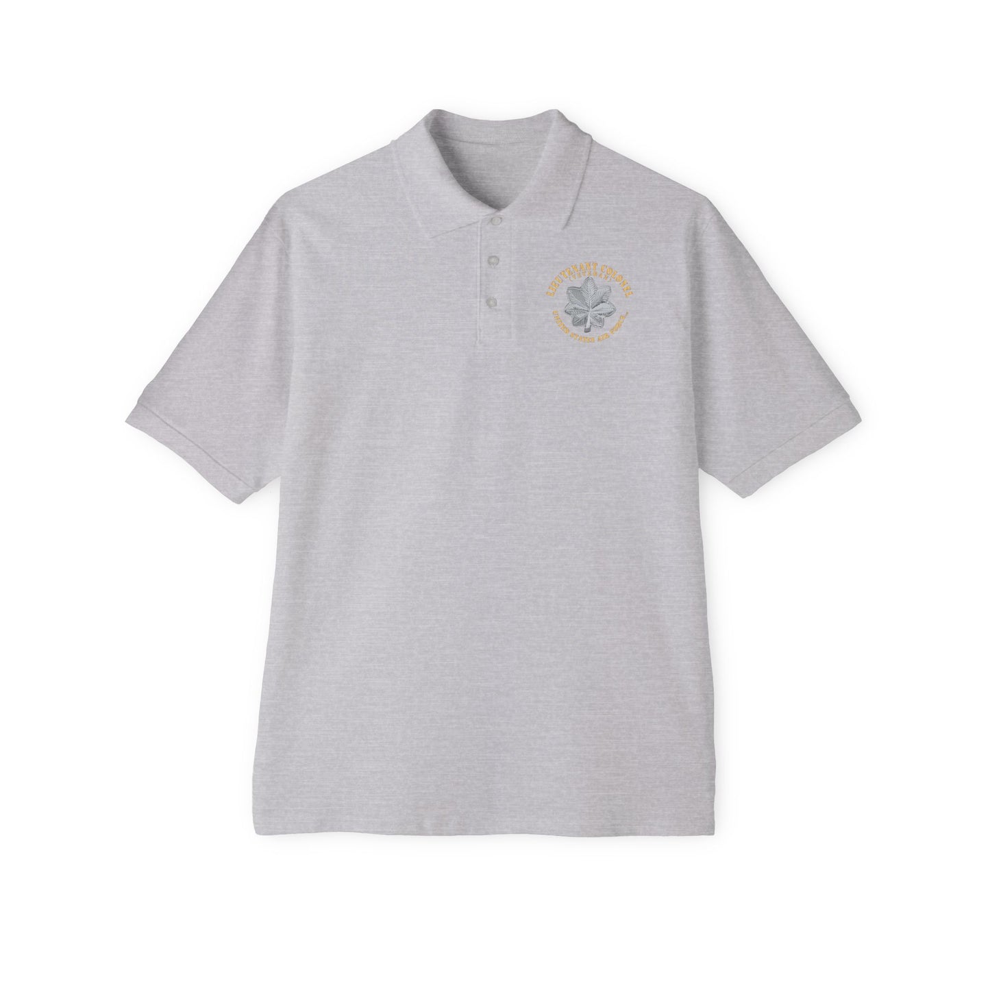 Men's Piqué Polo - USAF - Lieutenant Colonel - LTC - Veteran - TM X 300