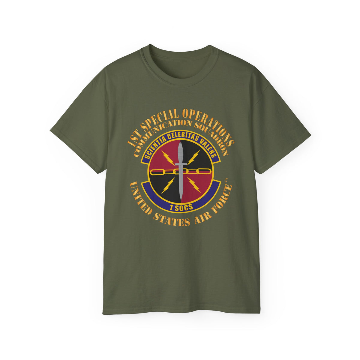 Unisex Ultra Cotton Tee - USAF - 1st Special Operations Communication Squadron X 300