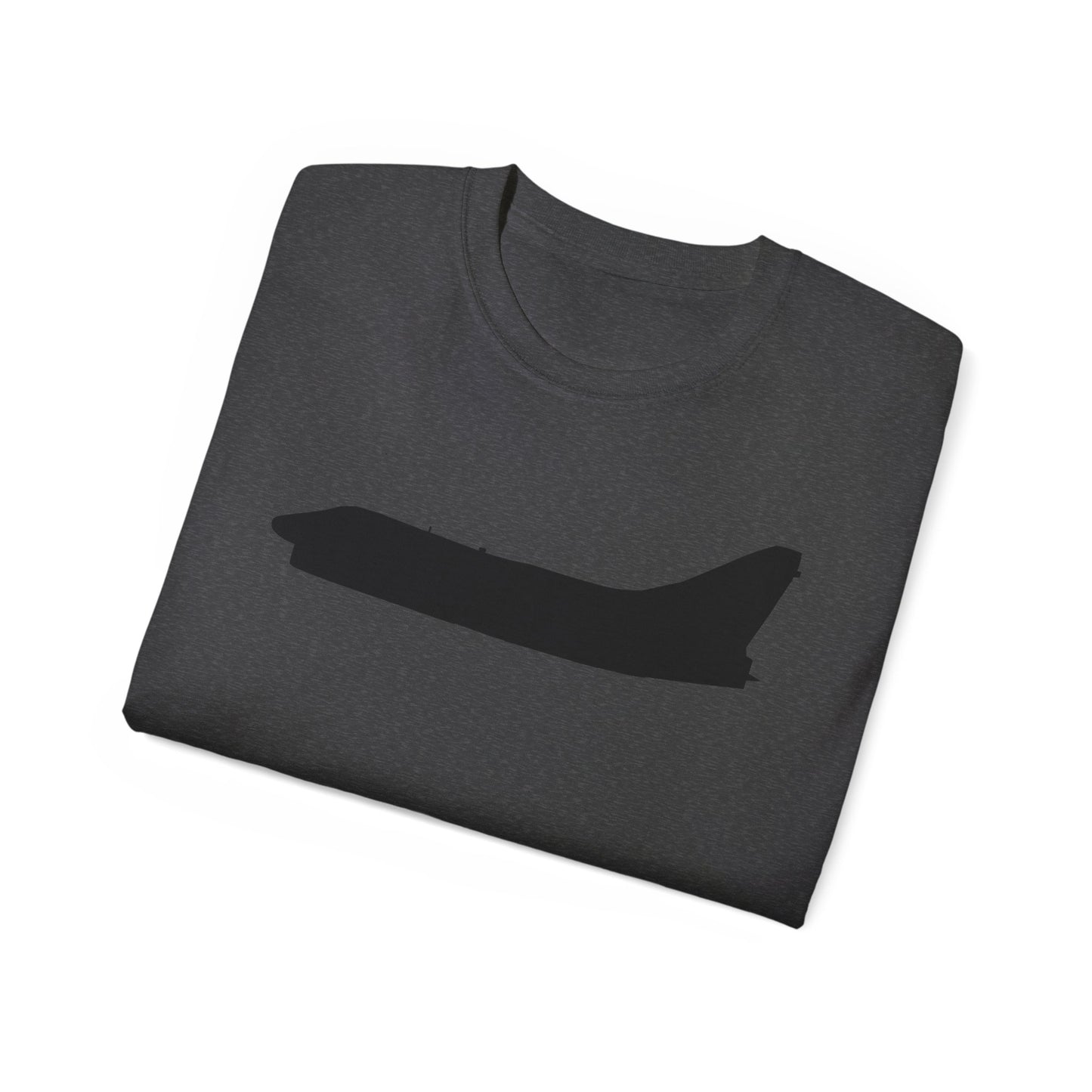 Unisex Ultra Cotton Tee - Aircraft - Navy - A-7B Corsair II - Side - Silhouette X 300