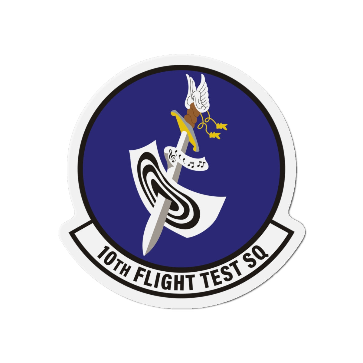 Die-Cut Magnet - USAF - 10th Flight Test Squadron wo txt