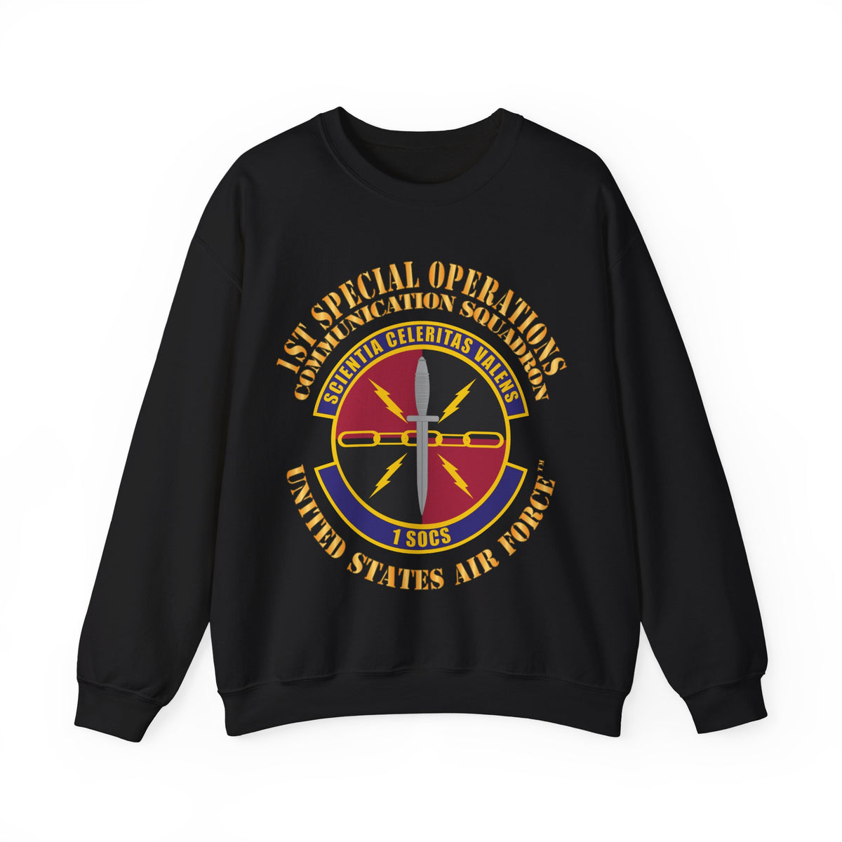 Crewneck Sweatshirt - USAF - 1st Special Operations Communication Squadron X 300
