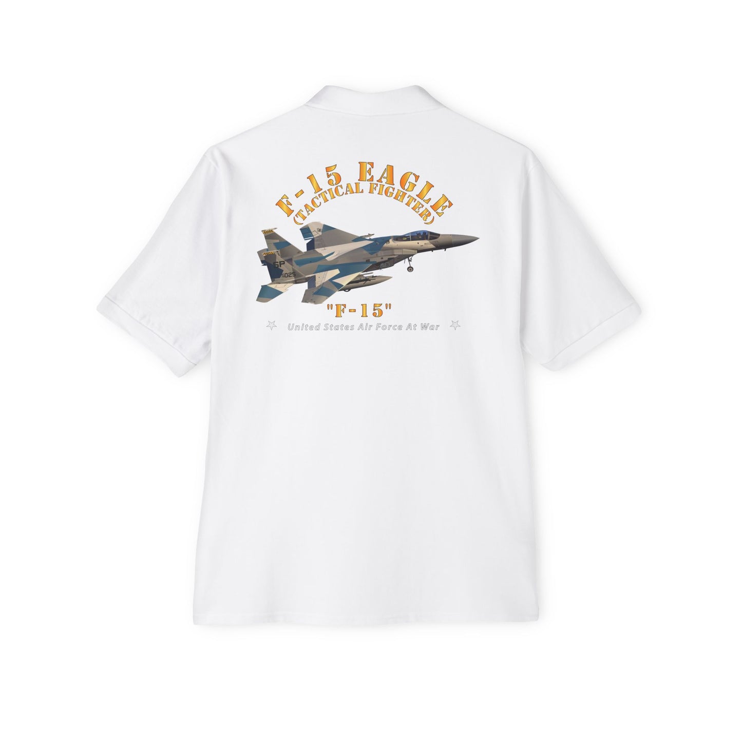 Men's Piqué Polo - USAF - F15 Eagle - F15