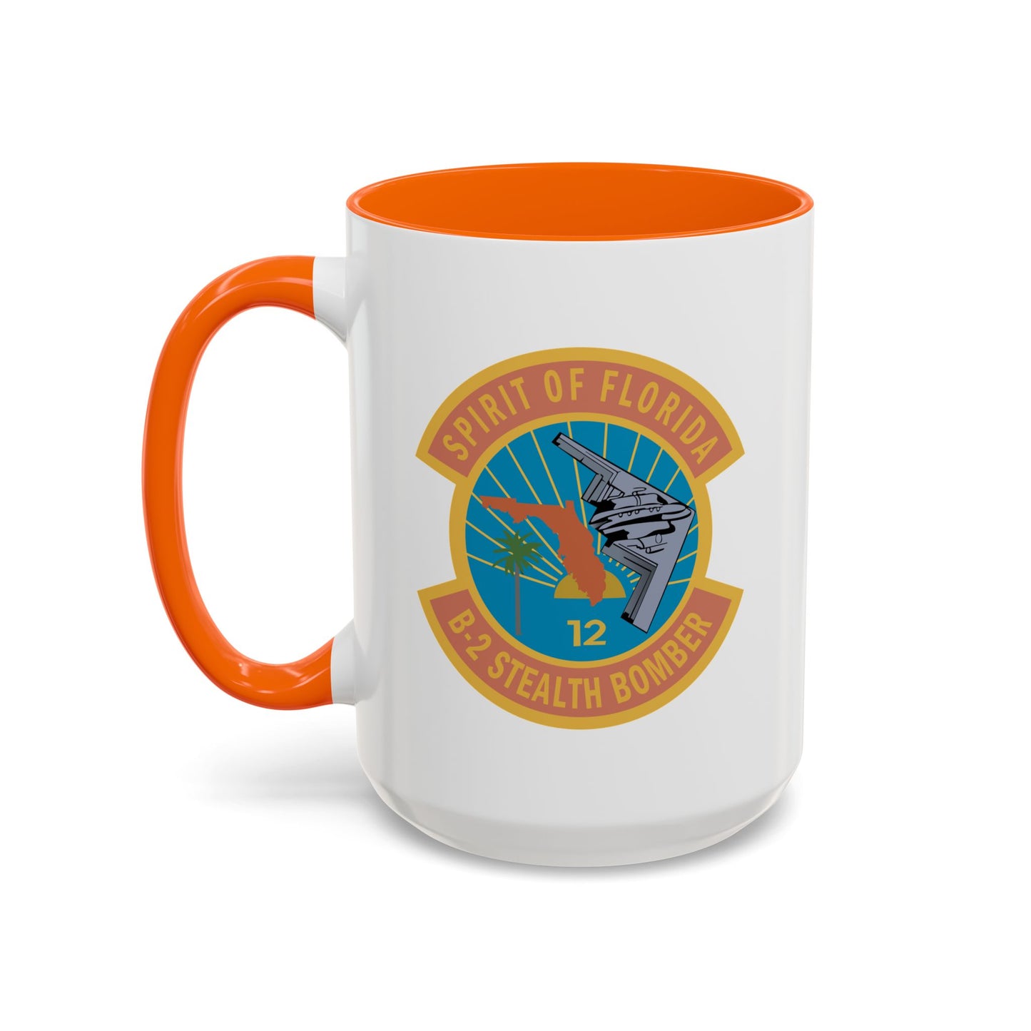 Accent Coffee Mug (11oz & 15oz) - USAF - B2 - Spirit of Florida - Stealth Bomber wo txt X 300