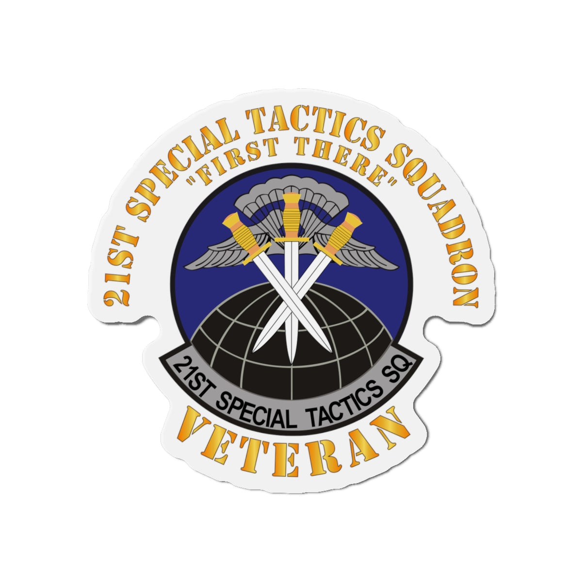 Die-Cut Magnet - USAF - 21st Special Tactics Squadron - First There -Veteran