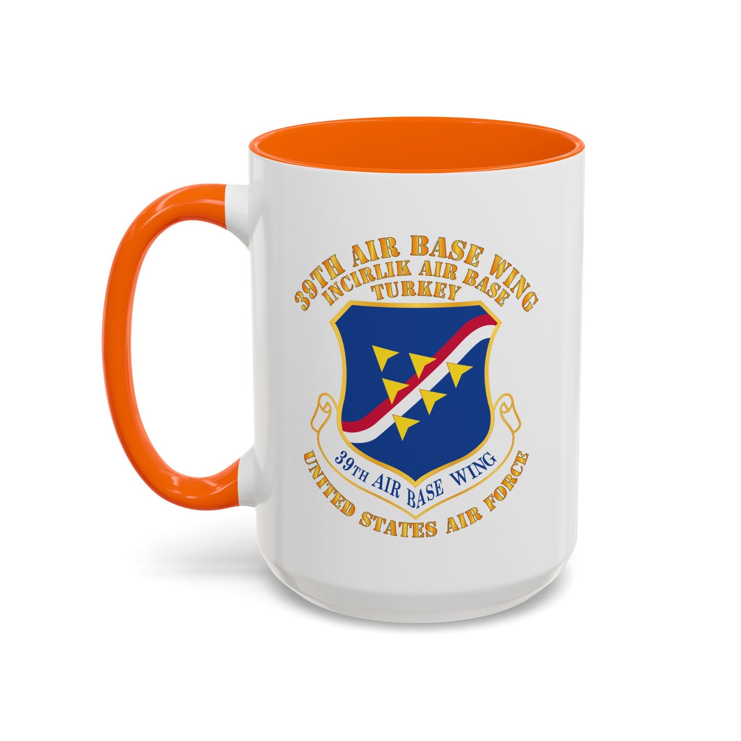 Accent Coffee Mug (11oz & 15oz) - USAF - 39th Airbase Wing - 3rd AF - Incirlik Air Base - Turkey