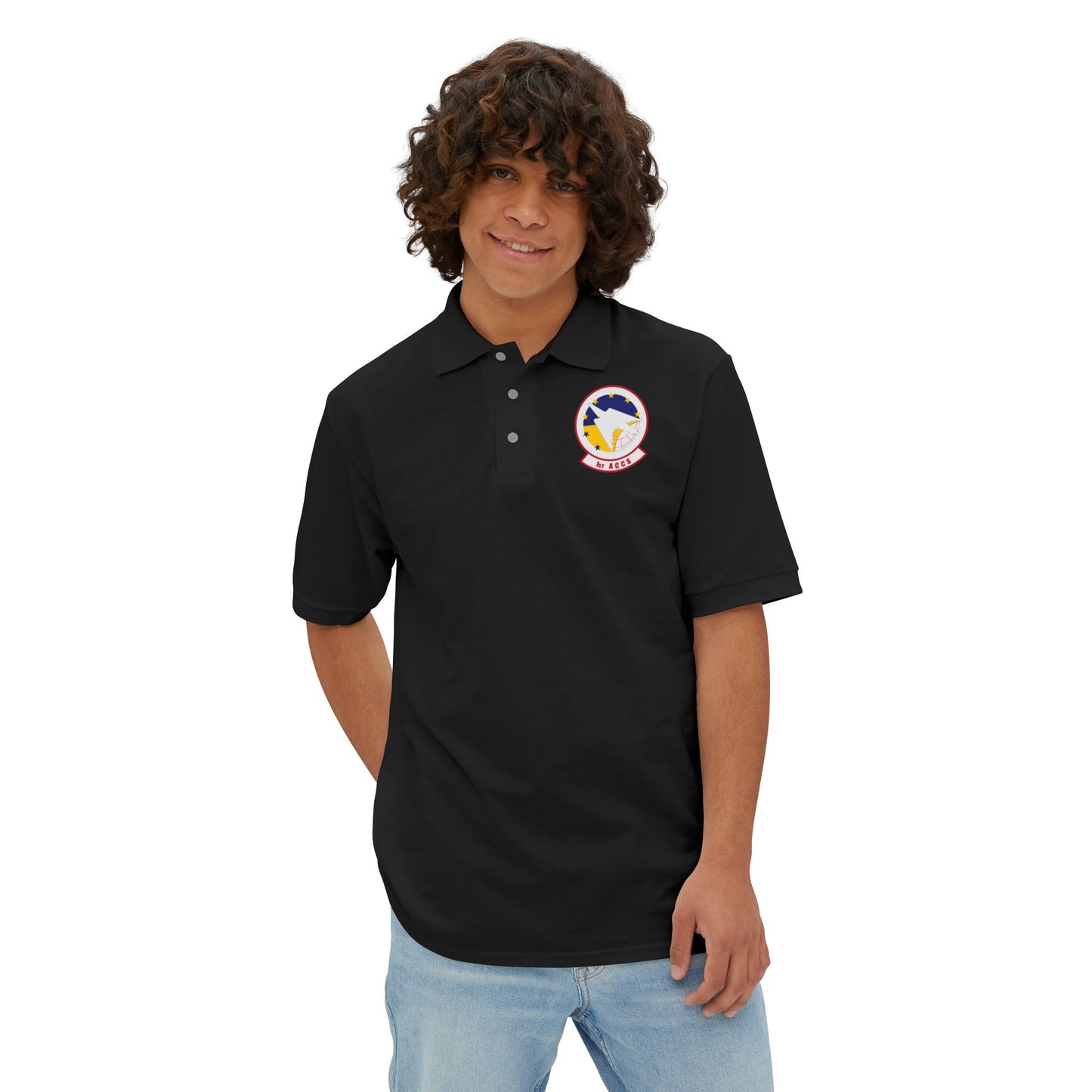 Men's Piqué Polo - USAF - 1st Airborne Command Control Squadron (ACC) wo txt X 300