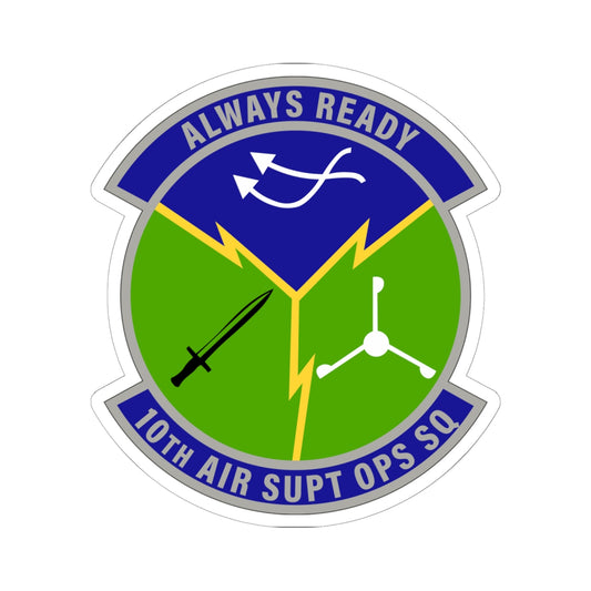 Kiss-Cut Stickers - USAF - 10th Air Support Operations Squadron wo txt