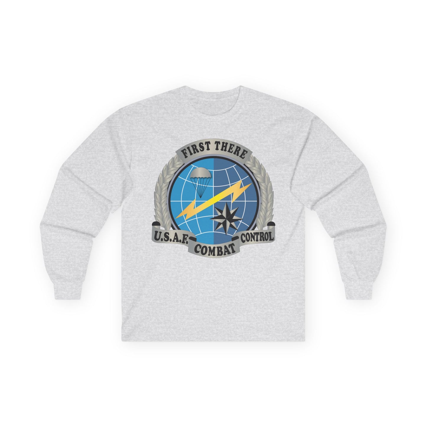 Unisex Ultra Cotton Long Sleeve Tee - USAF - Combat Controller Badge No Txt  X 300
