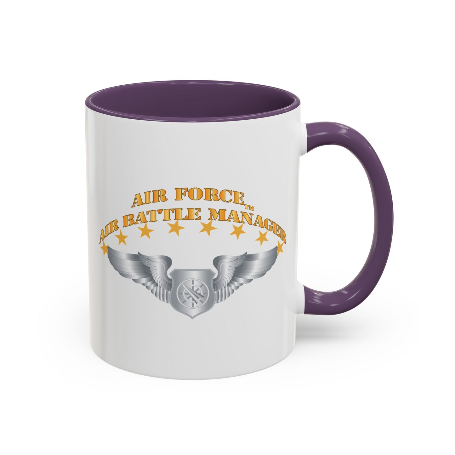 Accent Coffee Mug (11oz & 15oz) - USAF - Air Battle Manager - Basic Wings X 300